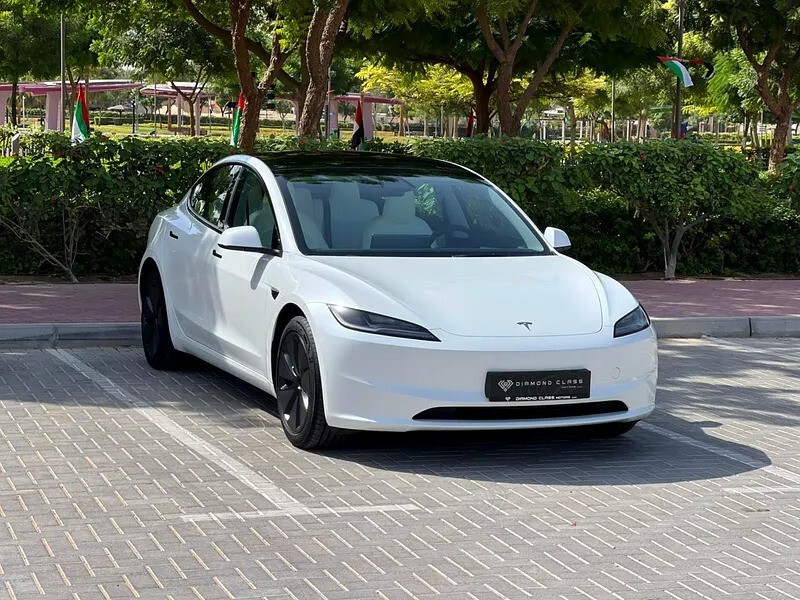White Tesla Model 3 Performance 2026
